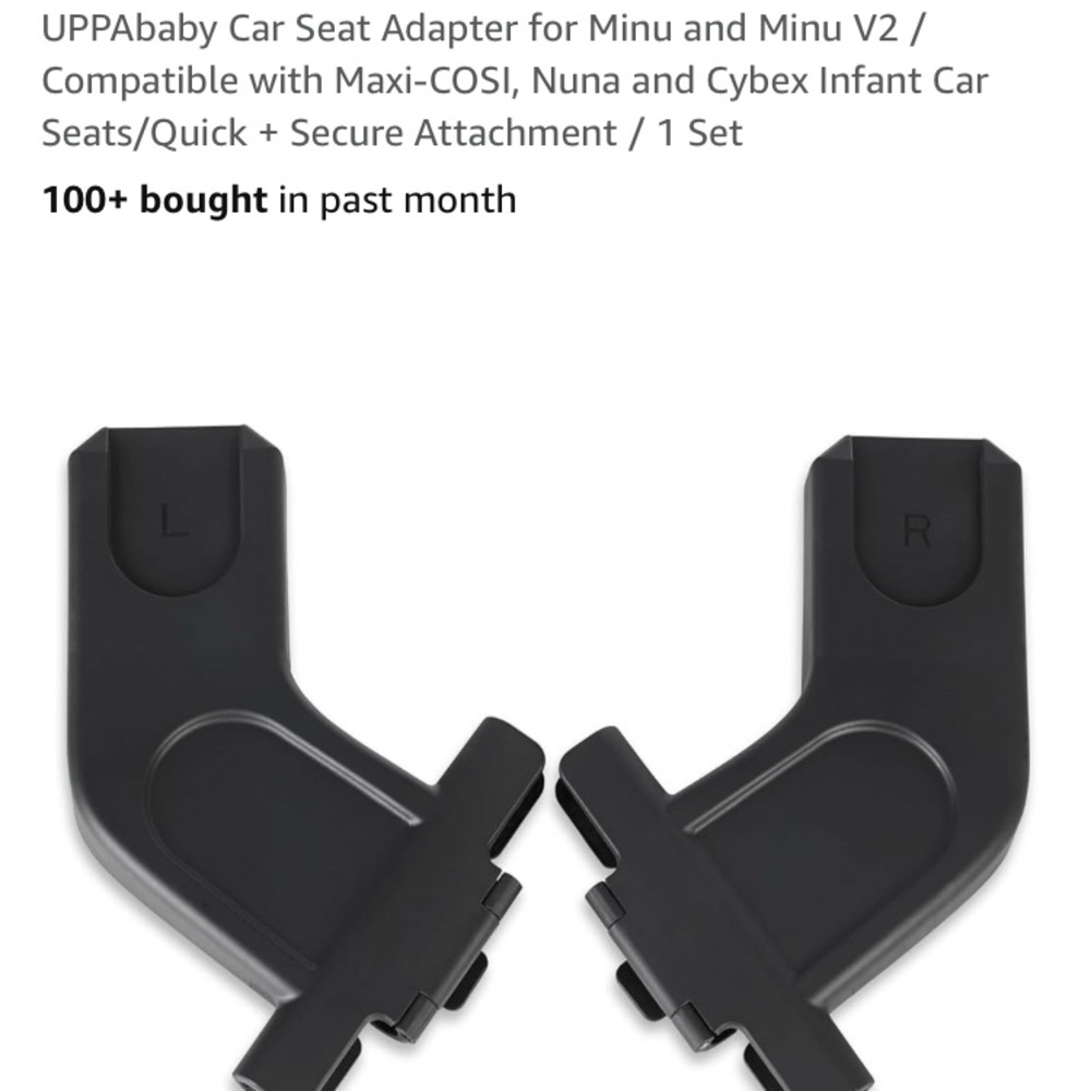 UPPAbaby Car Seat Adapter for Minu and Minu V2 / use w/Maxi-COSI, Nuna and Cybex